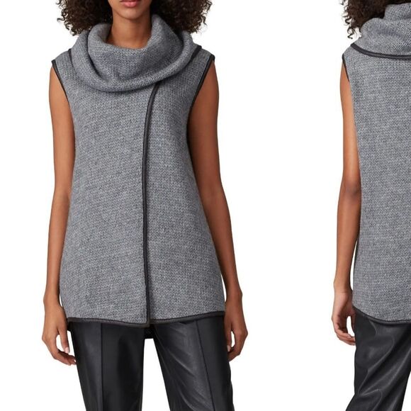 Dale 🔥 WAVERLY GREY Gray Sleeveless Knit Vest. Size XS - Picture 1 of 6